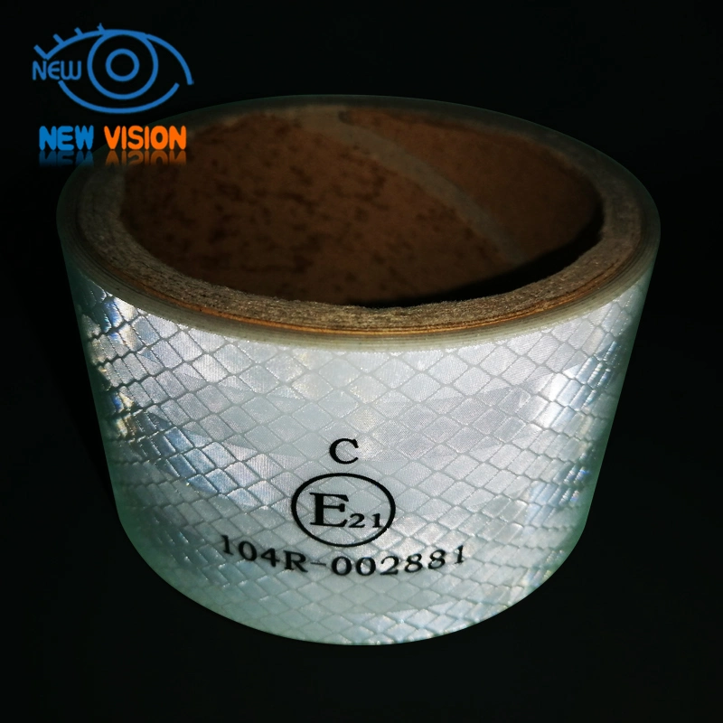 Fluorescent Reflective Vinyl Pet Tape ECE 104r 00821 Custom Printed Conspicuity Reflective Tape for Truck