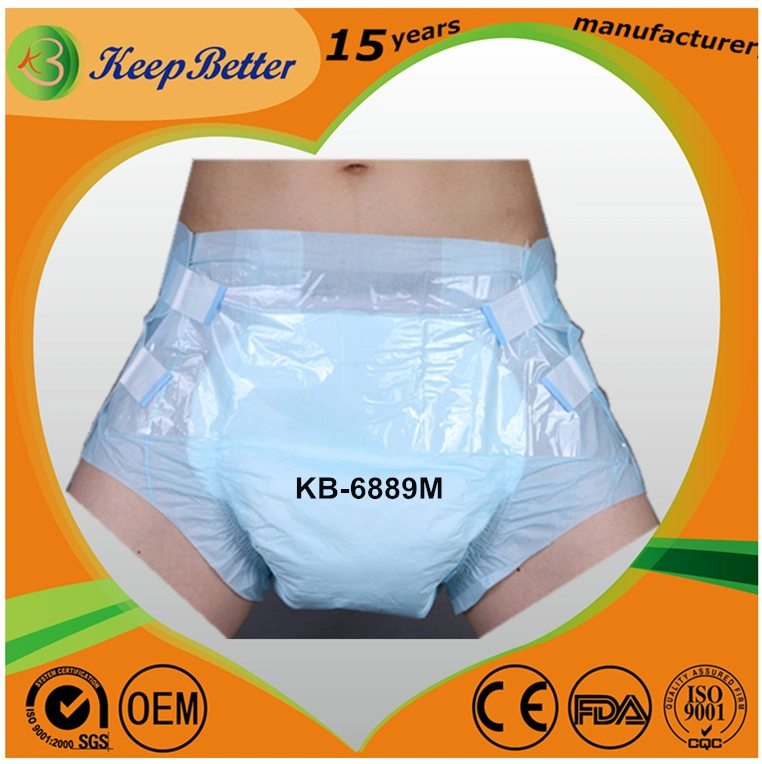 Custom OEM Wholesale Premium Quality Ultra Thick Absorbent Disposable Printed Adult Incontinence Products/Underwear/Pants/Nappies/Briefs/Tape Diapers M L XL XXL