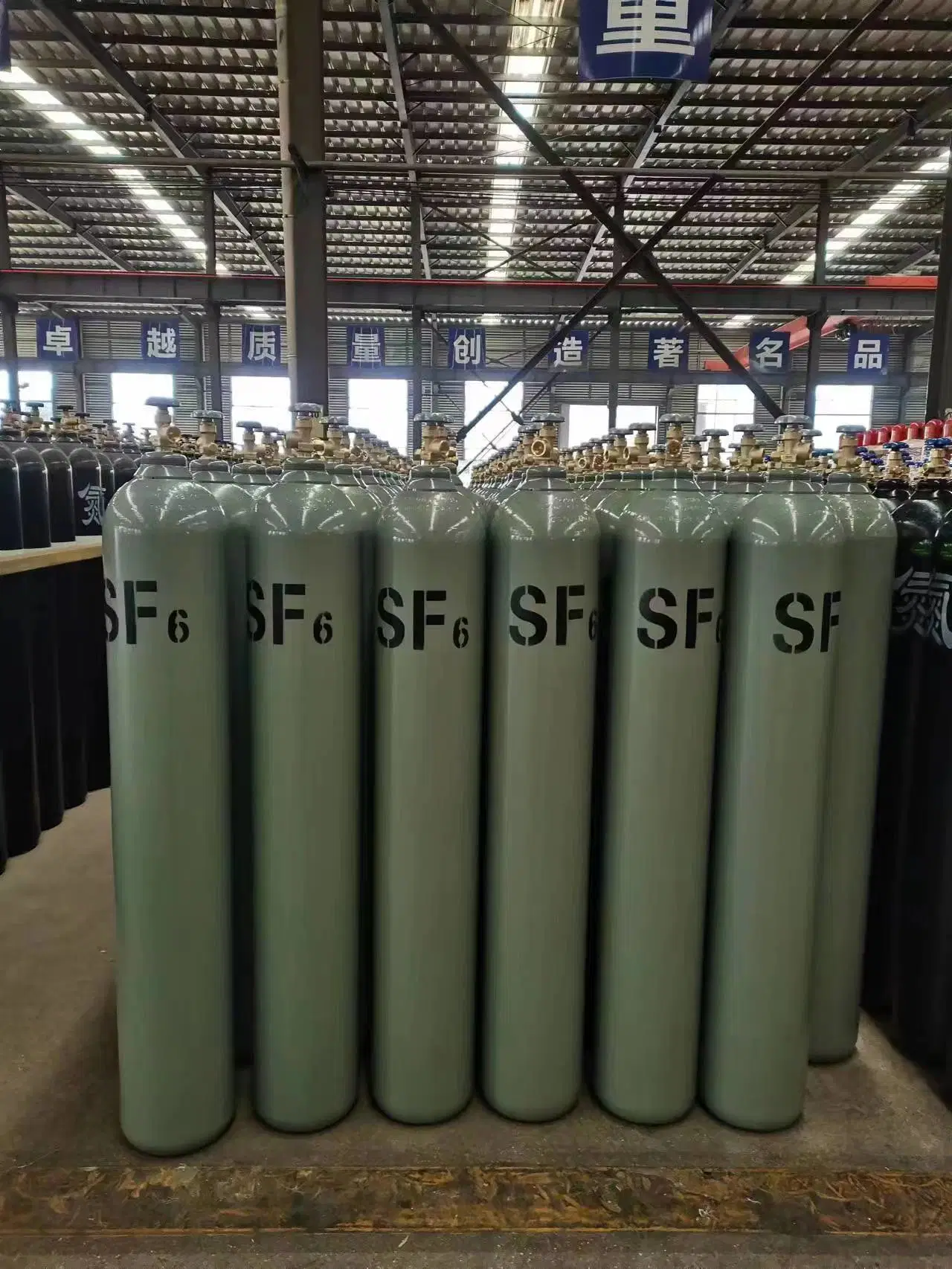 Portable 50kg Sf6 Gas Sulfur Hexafluoride Steel Cylinder