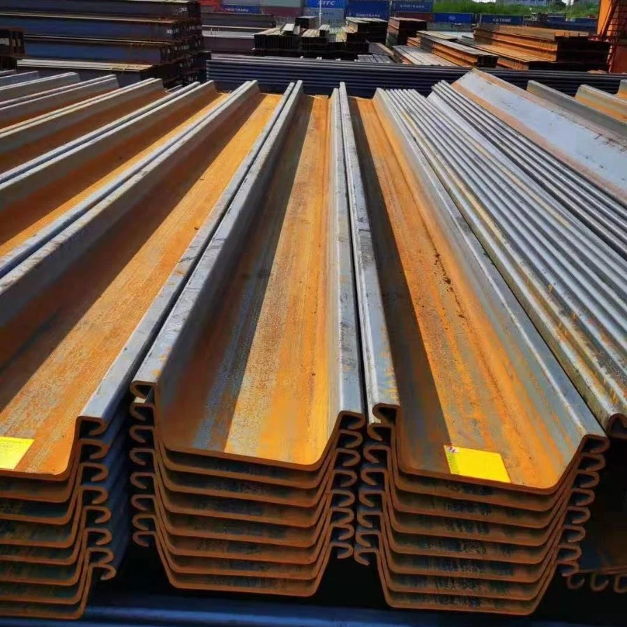 Sy290, Sy390 JIS A5528 400X100X10.5mm Type 2 Hot Rolled U Type Steel Sheet Pile for Construction