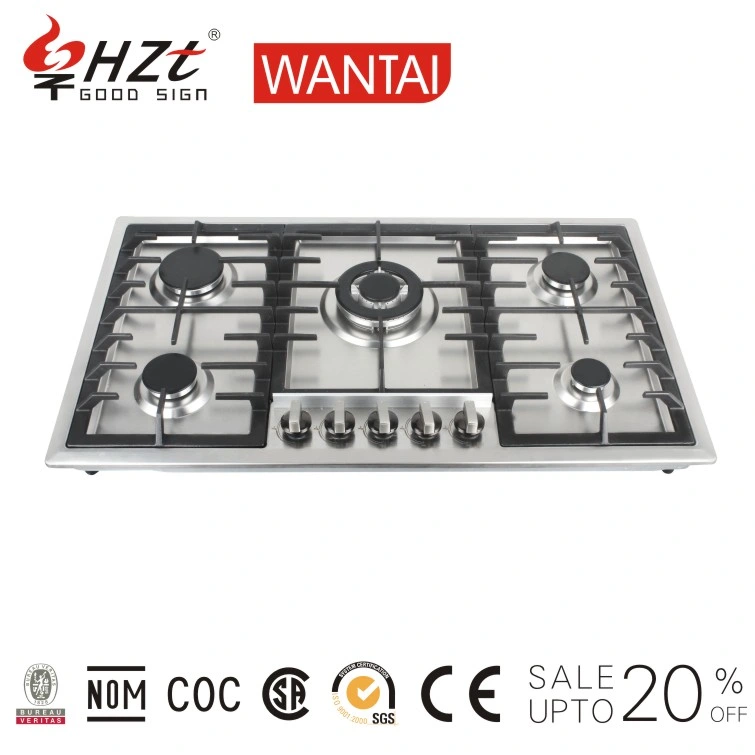 Concise Style High-End 91.5cm #201 Ss Heavy Cast Iron Gas Cooker/Gas Hob/Gas Appliance