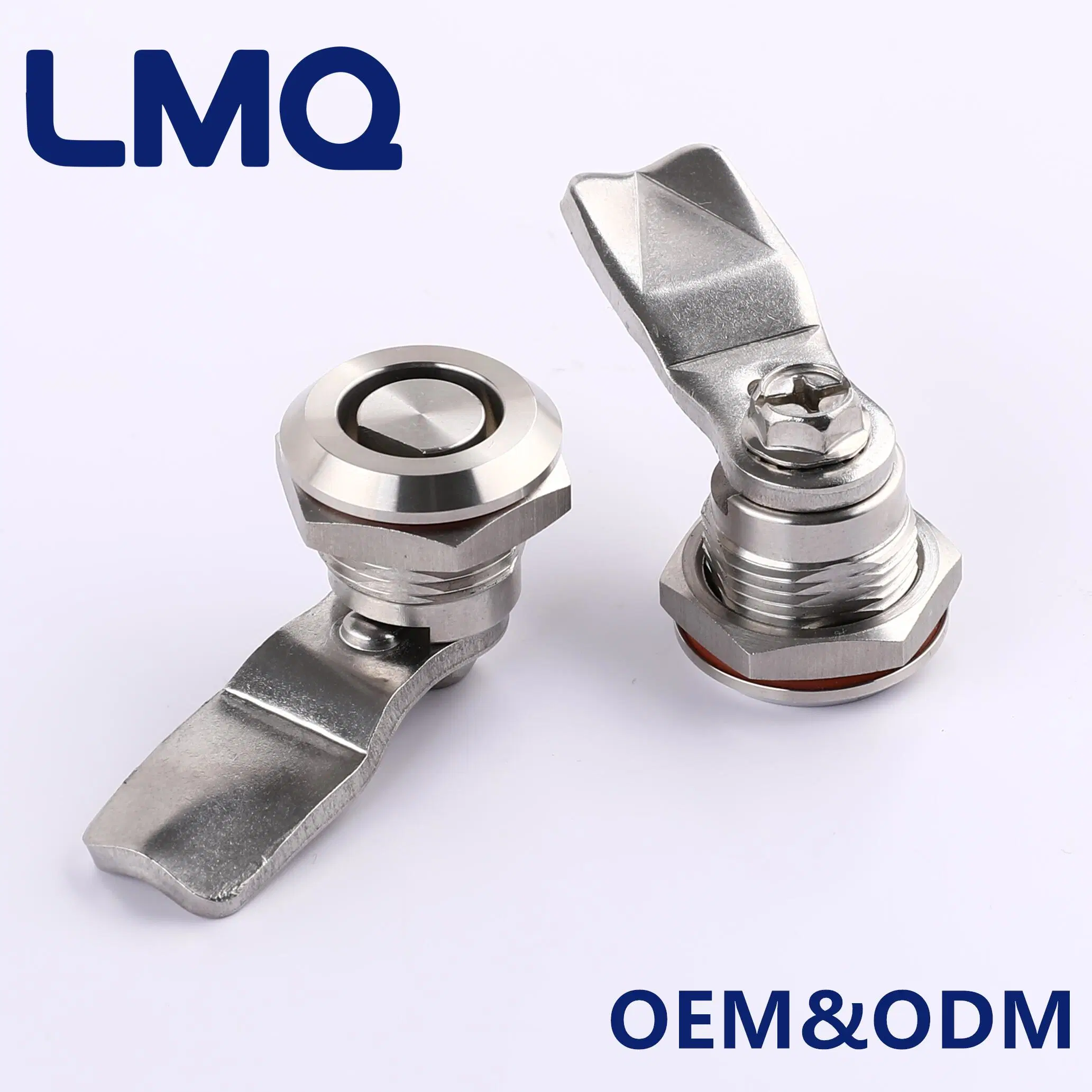 Eastern Europe &Phi; 13 Stainless Steel Quarter Turn Lock, SUS 316 Cabinet Cylinder Cam Lock for Industrial Railway Rail Vehicle ATM Vending Machine