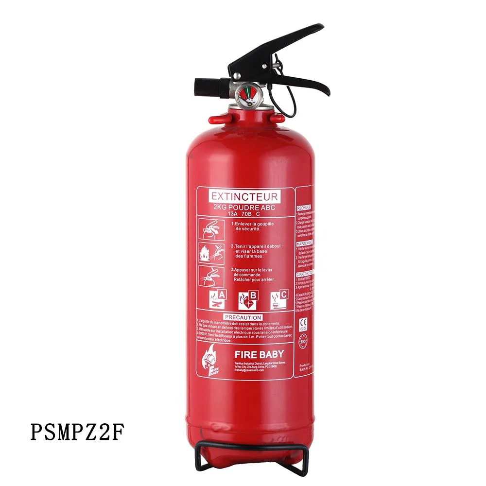 EN3-7 &amp; NF &amp; ISO 9001 Standard 1kg Tragbare Trockenlösung Feuerlöscher Für Pulver