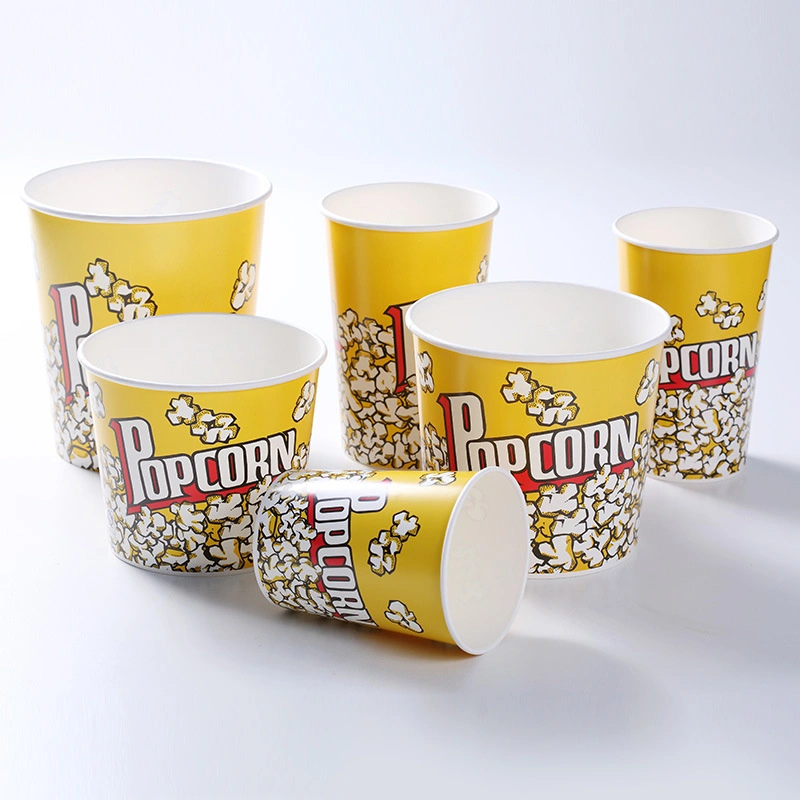 Hot Sale 46oz Paper Popcorn Cup Paper Food Buckets