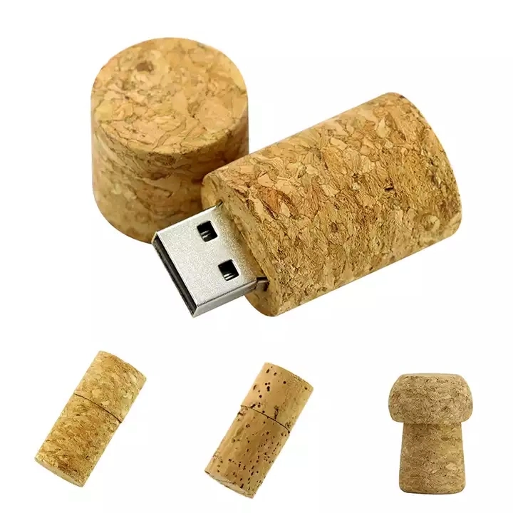Специальный подарочный USB-диск Специальный USB-накопитель 32 ГБ 64 ГБ Мягкая деревянная крышка для бутылок USB флэш-накопитель USB, настраиваемый по заказу