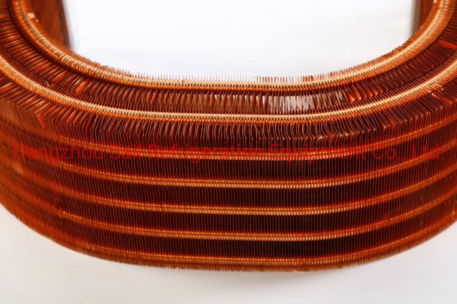Tubo de cobre en forma de U precio de fábrica de aletas de cobre tipo bobina del condensador del intercambiador de calor