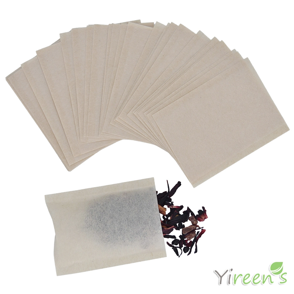 60X 80mm Heat Sealing Manila Hemp Disposable Coffee Filters, Made of Wood Pulp Paper, No Bleach, for Herbal Plant/ Coffee Powder