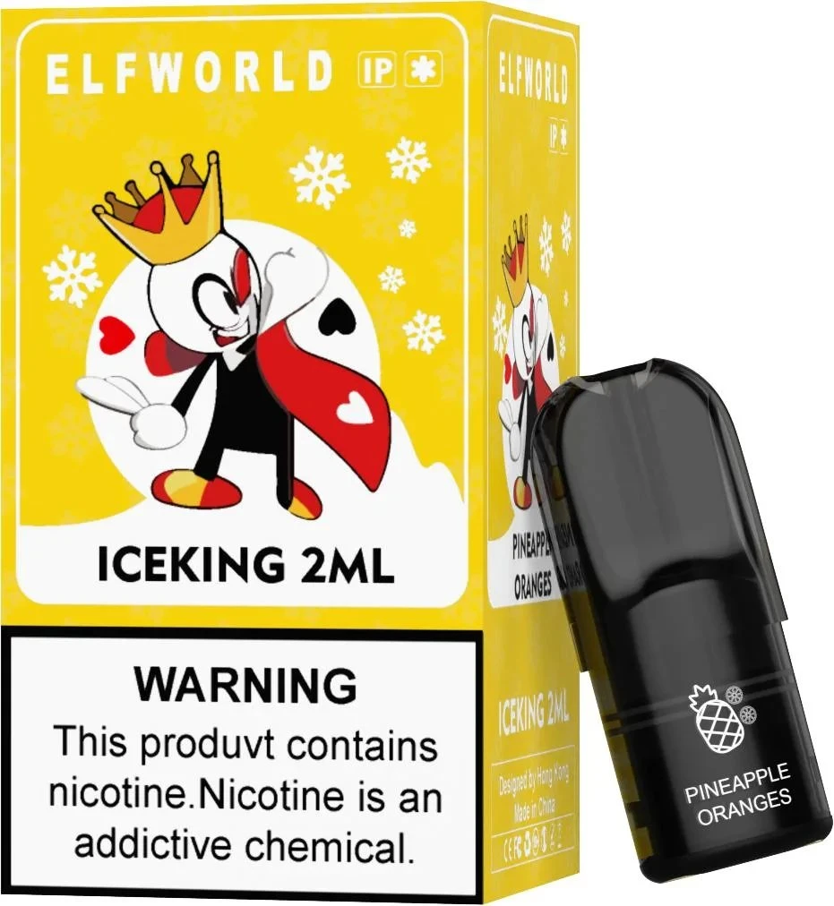 Zbood imprime tu Marca Oval Shape Flavor 18000 Savage Ecig Elfworld Iceking sustituyó a Pod 600 Puff desechable VAPE