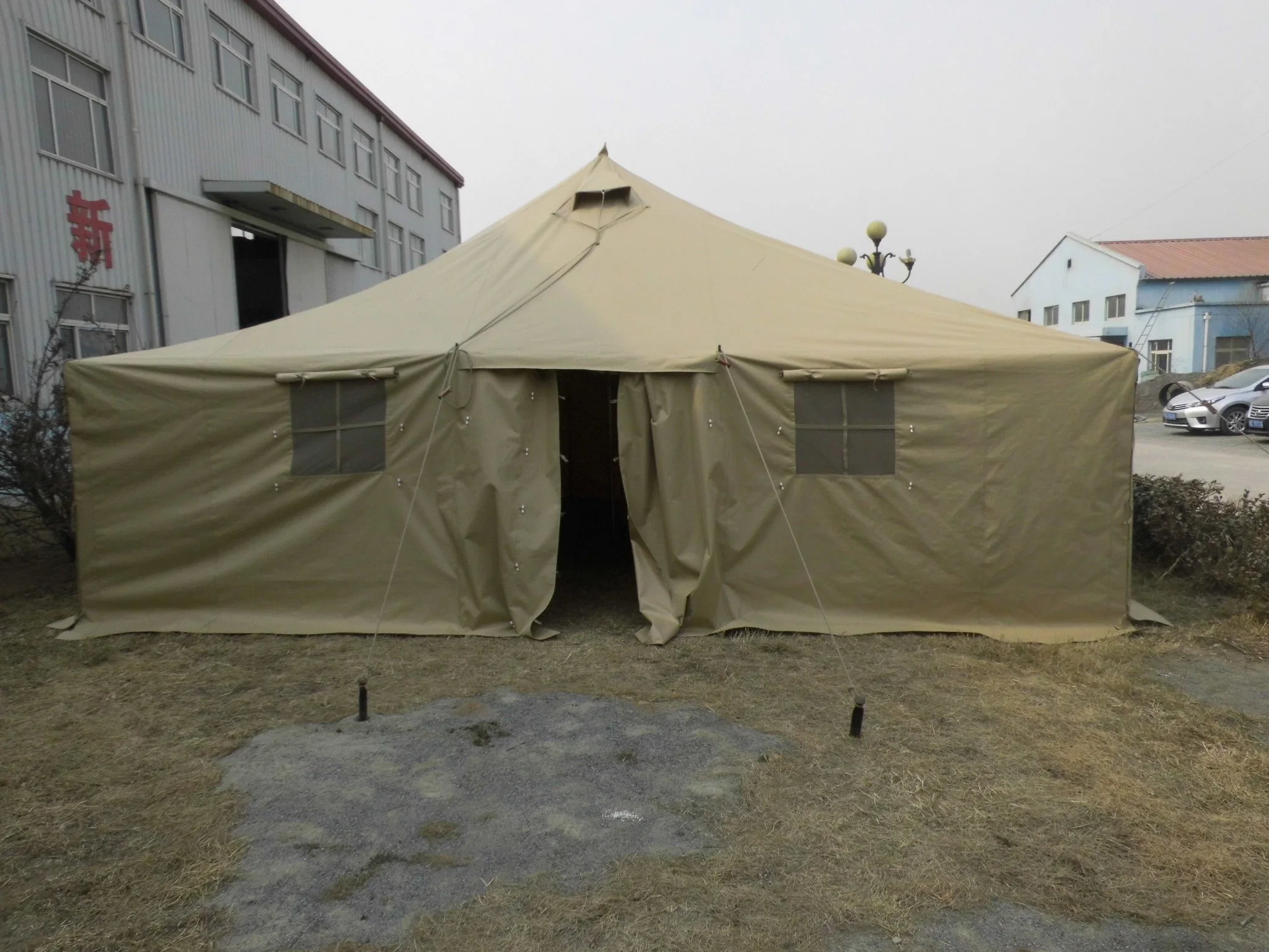 Carpa de estilo militar de polo de construcción fácil