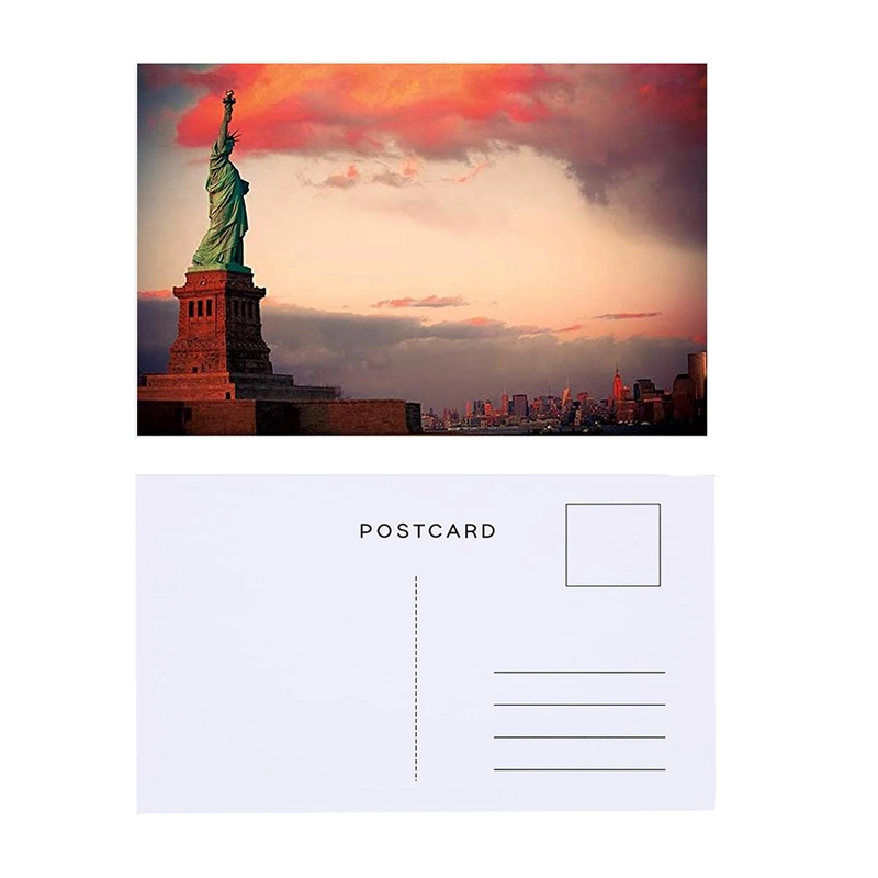 High quality/High cost performance  Customized 3D Lenticular Postcard with Scenery