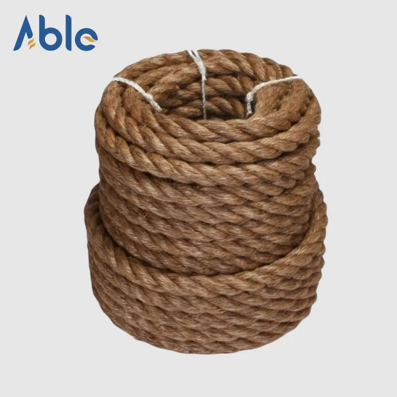 High Quality Natural 3/4 Strand Manila/ Sisal Rope for Oil and Gas Usage