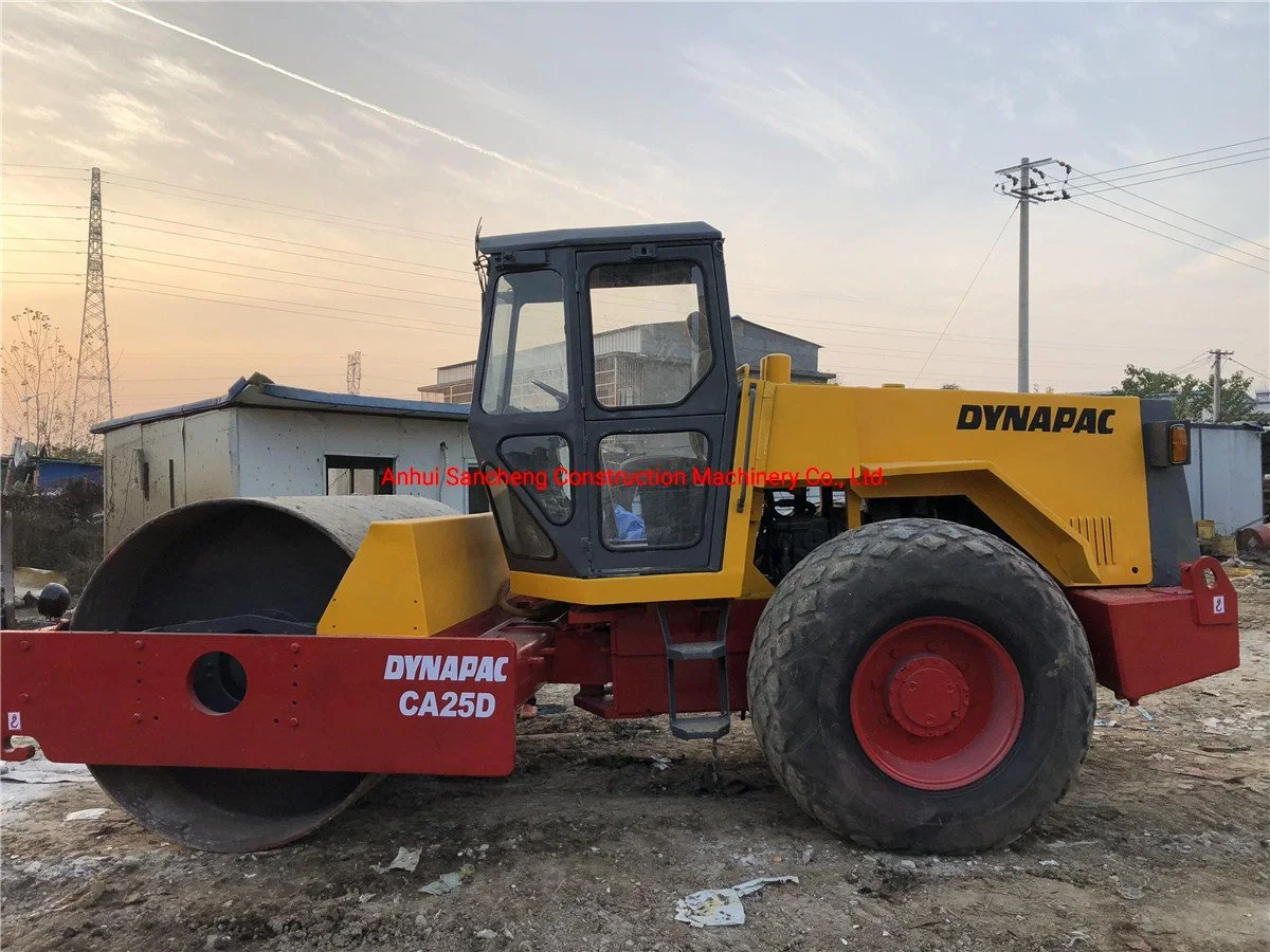 Los pequeños de compactación del suelo utilizado DYNAPAC CA25D Road Roller