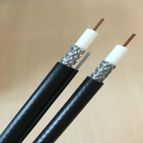 14 AWG النحاسية المكسوة بالفولاذ Rg11 الكابل المحوري مع PVC سترة