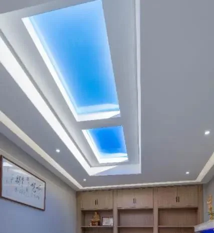 Healthcare Smart Home WiFi Control Artificial Virtual Indoor House Recessed Lighting LED Skylight Natural Daylight Panel Blue Sky Ceiling Light