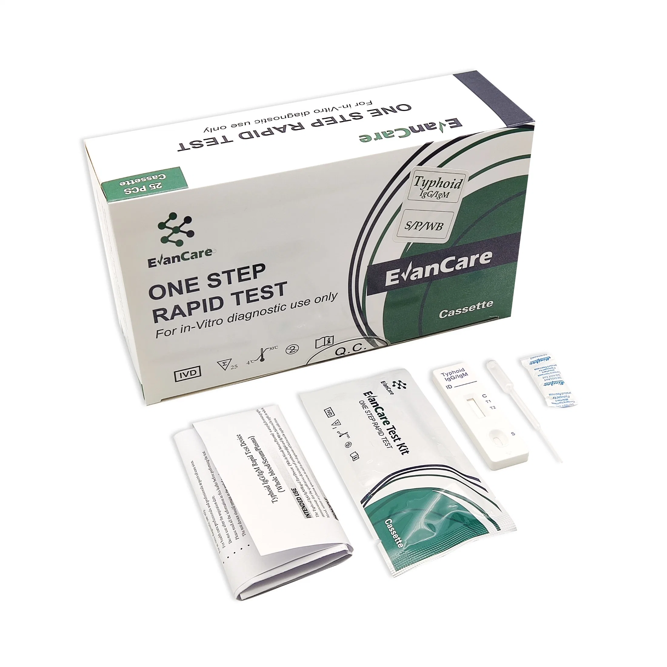 Typhoid Test Kit Salmonella and Test Strip Typhoid for Medical Use