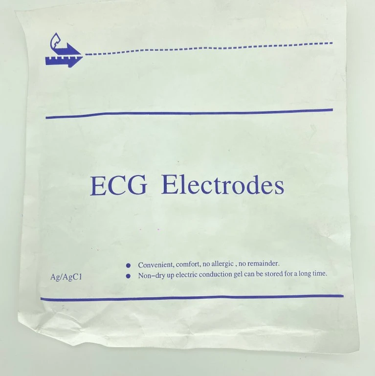 Electrodes ECG/EKG à usage unique, mousse pour adulte, Electrodes de surveillance AG/AgCl rondes 50 PIÈCES/paquet SBA-101