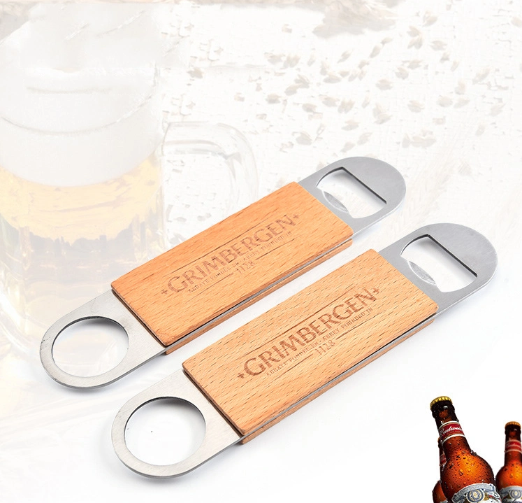 Beer Opener with Wooden Handle, Bottle Opener, Promotion Opener