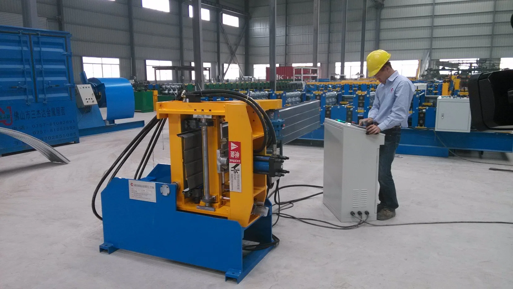 Steel Standing Seam Roof Metal Sheet Crimping Bending Machine