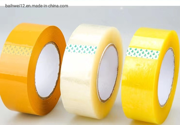 50mm Yellow Color Self Adhesive BOPP Carton Packing Tape