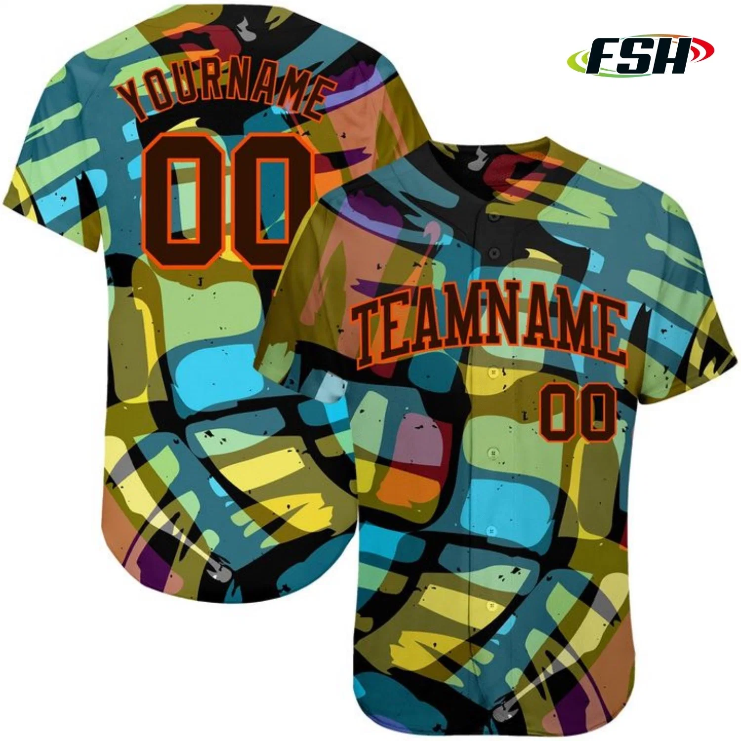 2023 Neues Design Mesh Stoff Custom Full Botton Baseball Uniform Sätze