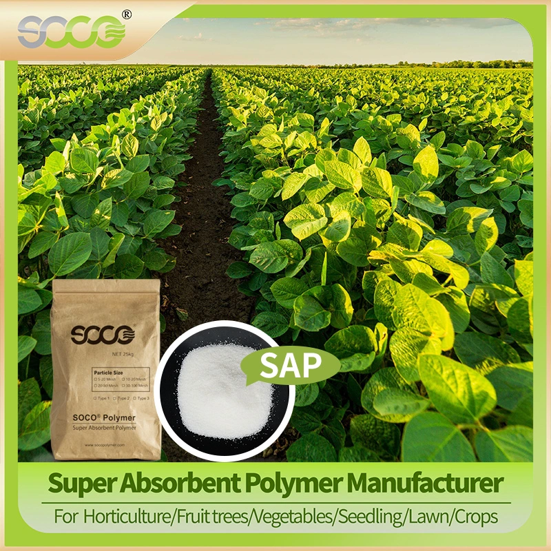 Water Superabsorbent Polymer Potassium Polyacrylate Water Retaining Gel Sap for Plants