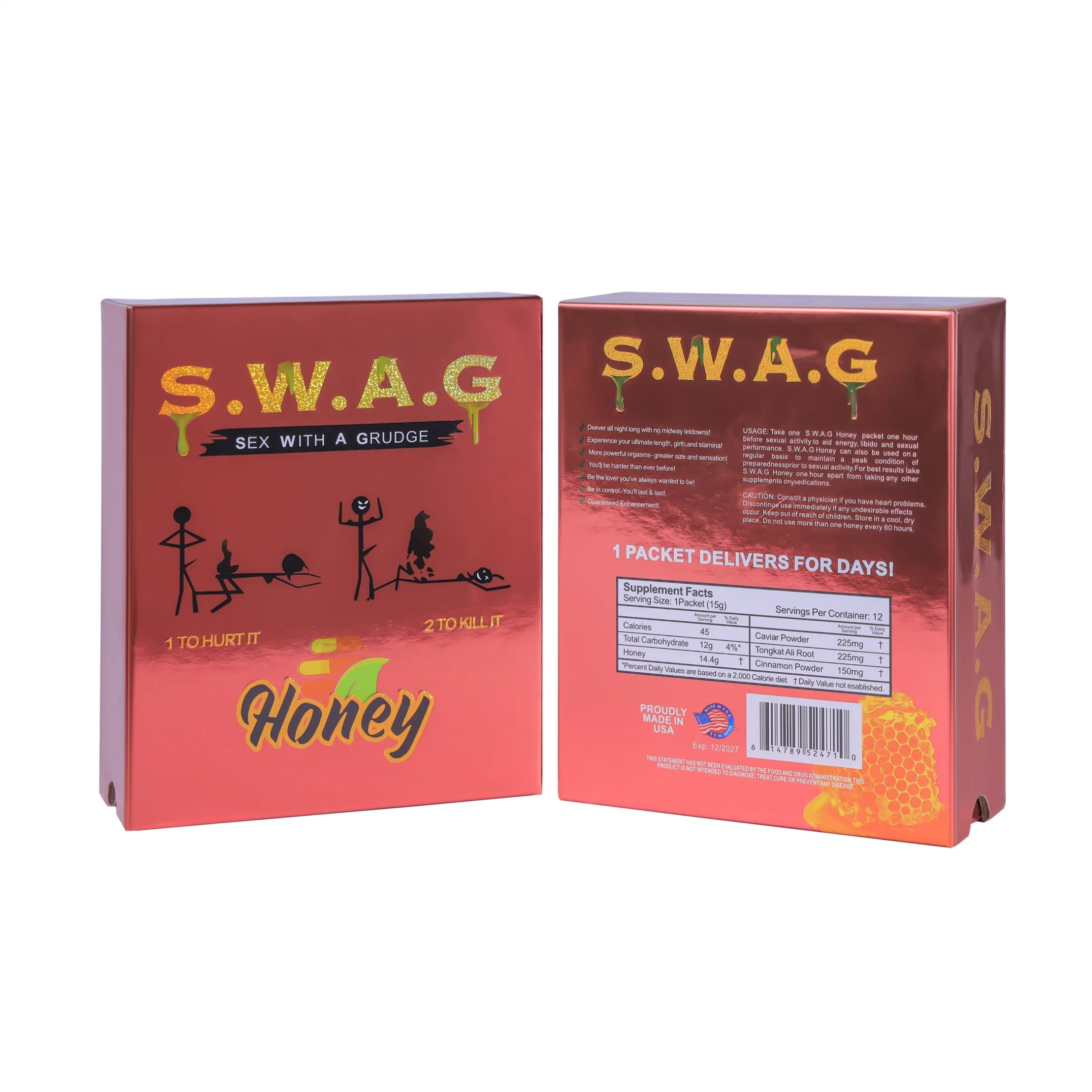 Cheap Price S. W. a. G 100% Natural Jelly China Royal Honey for Man Energy Vital Etumax Honey