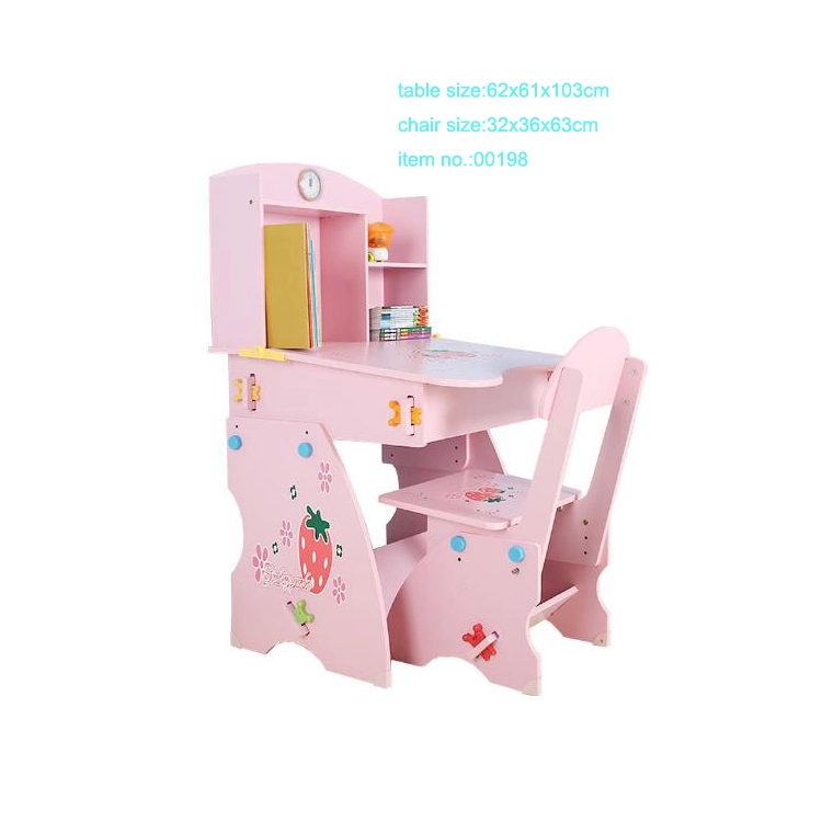 School Study Wooden Kids Children Desk and Chair Sets