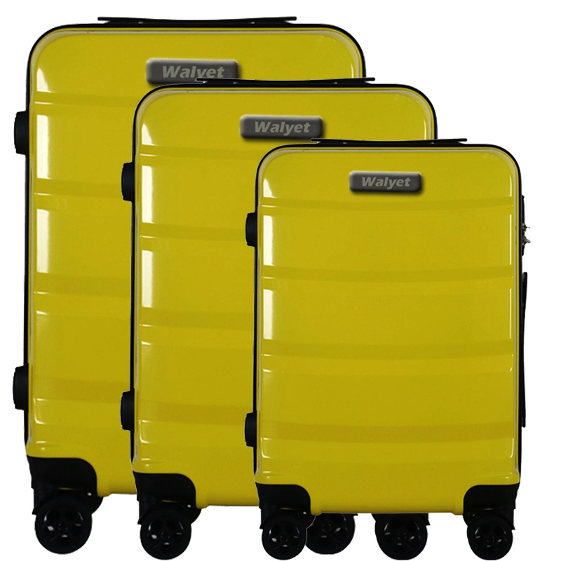 2020 Hot Sale Fashion 3-Piece Set Polycarbonate (PC) +ABS Trolley Travel Luggage Suitcase