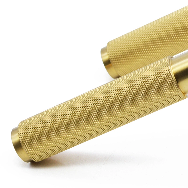 Заводская OEM дверная ручка роскошного исполнения из твердой нержавеющей стали 304 с рычагом из золота и рукояткой с рифленой поверхностью