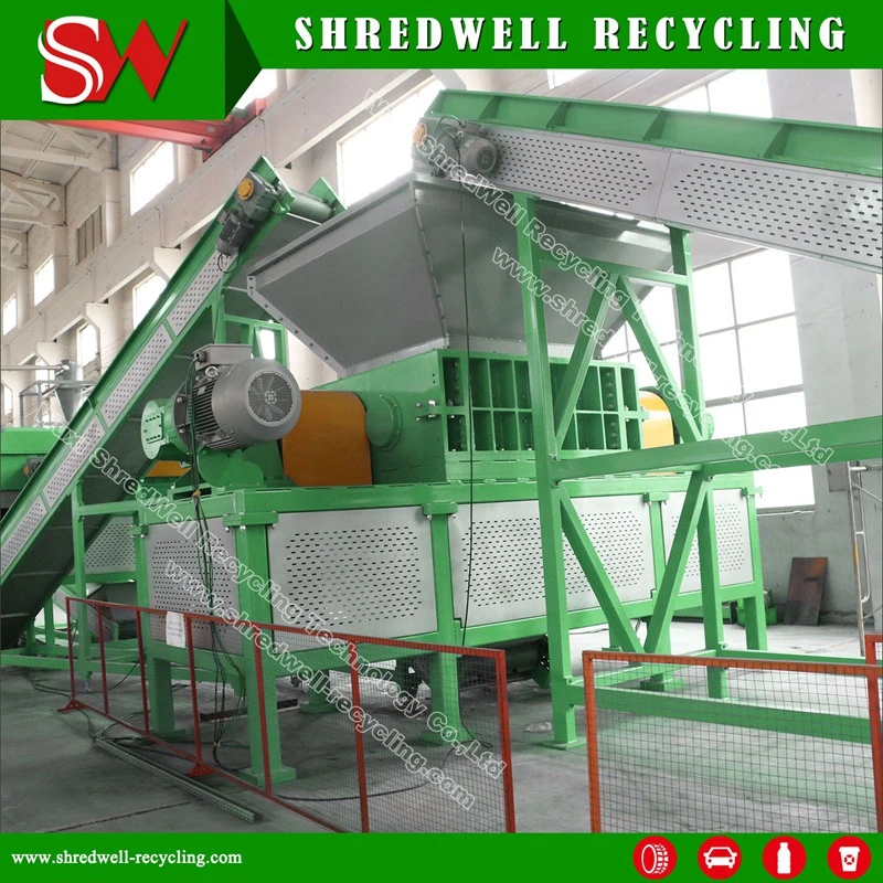 Tyre Shred Equipment with Trommel to Recycle Used/Scrap Truck/Passenger Tires