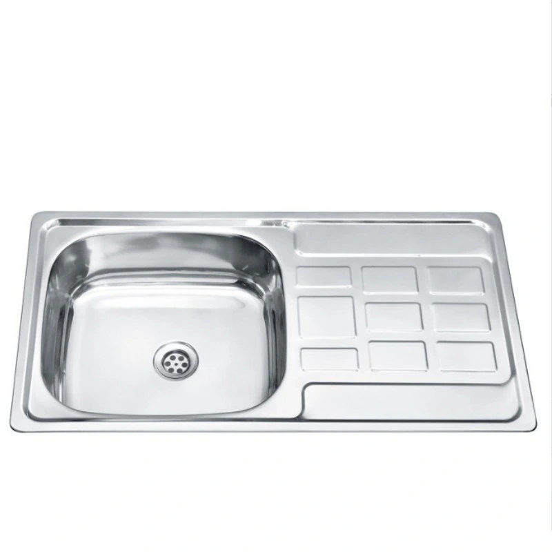 Kitchen Sink Stainless Steel Single Bowl Wls10050-D Kitchenware