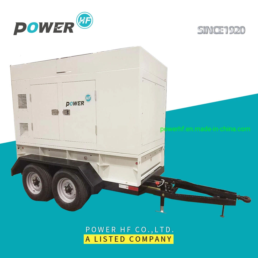 Super Silent 350kw/437kVA Diesel Generator Set, Mobile Trailer Available 500kw Trailer Mounted Towable Mobile Trolley Diesel Generator Set