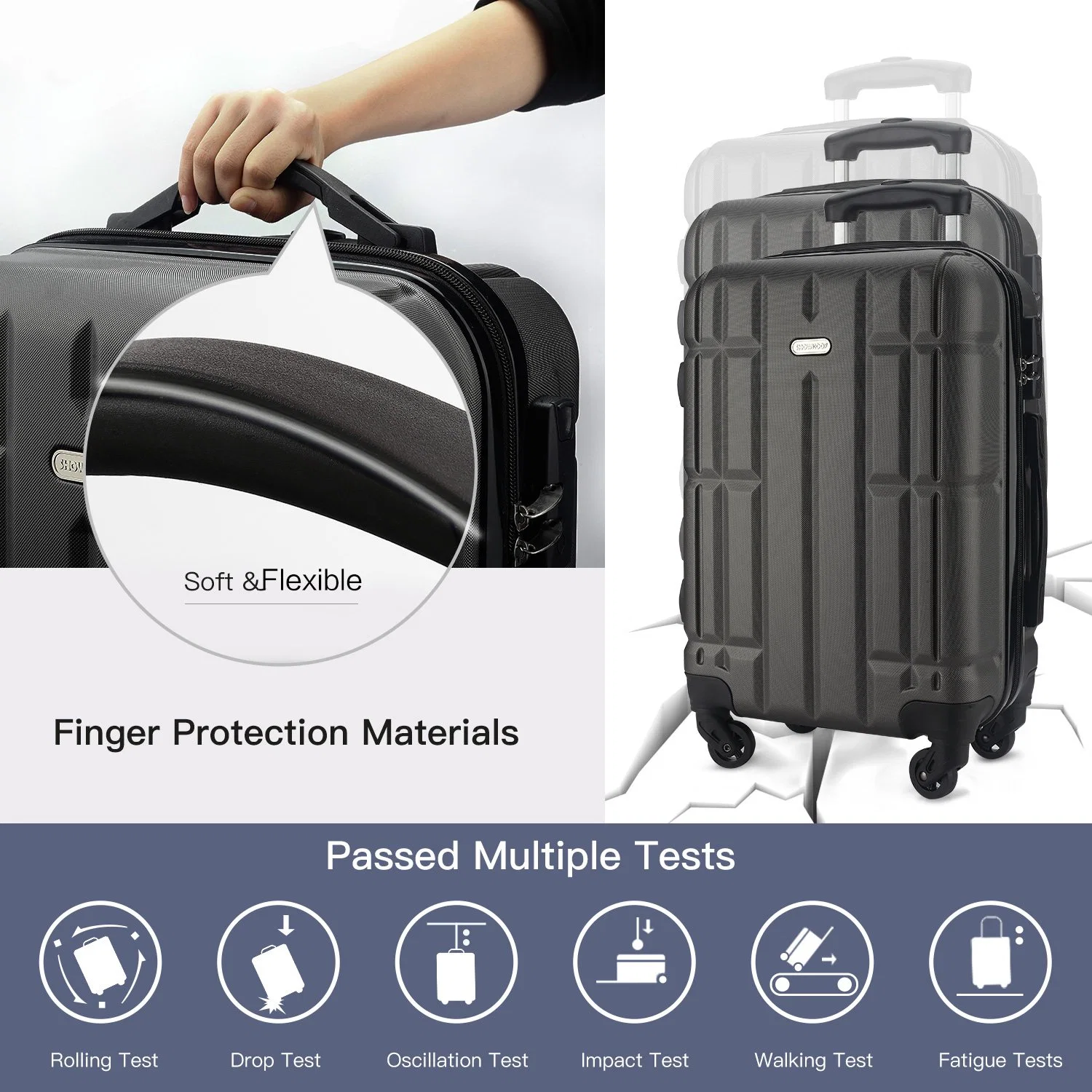 Custom Trolley Bags Travel Luggage Suitcase Wholesale/Supplier Hard Shell Travelling Spinner Luggage Sets