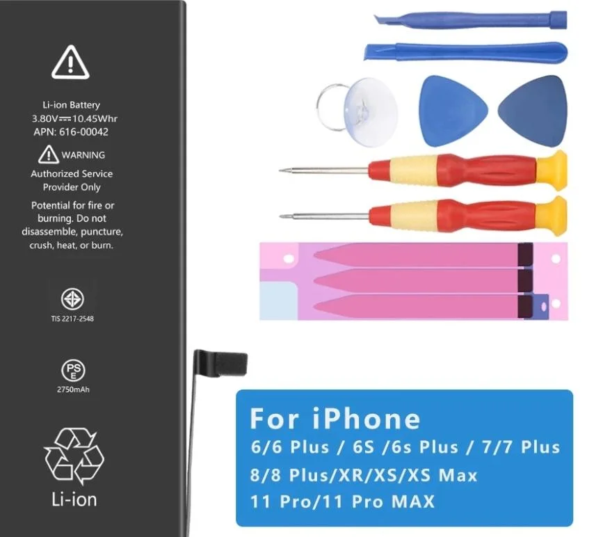 Phone Battery Phone 6 7 8 X Xs Xr Max Battery Replacement for Phone All Models Phone Battery Manufacture.