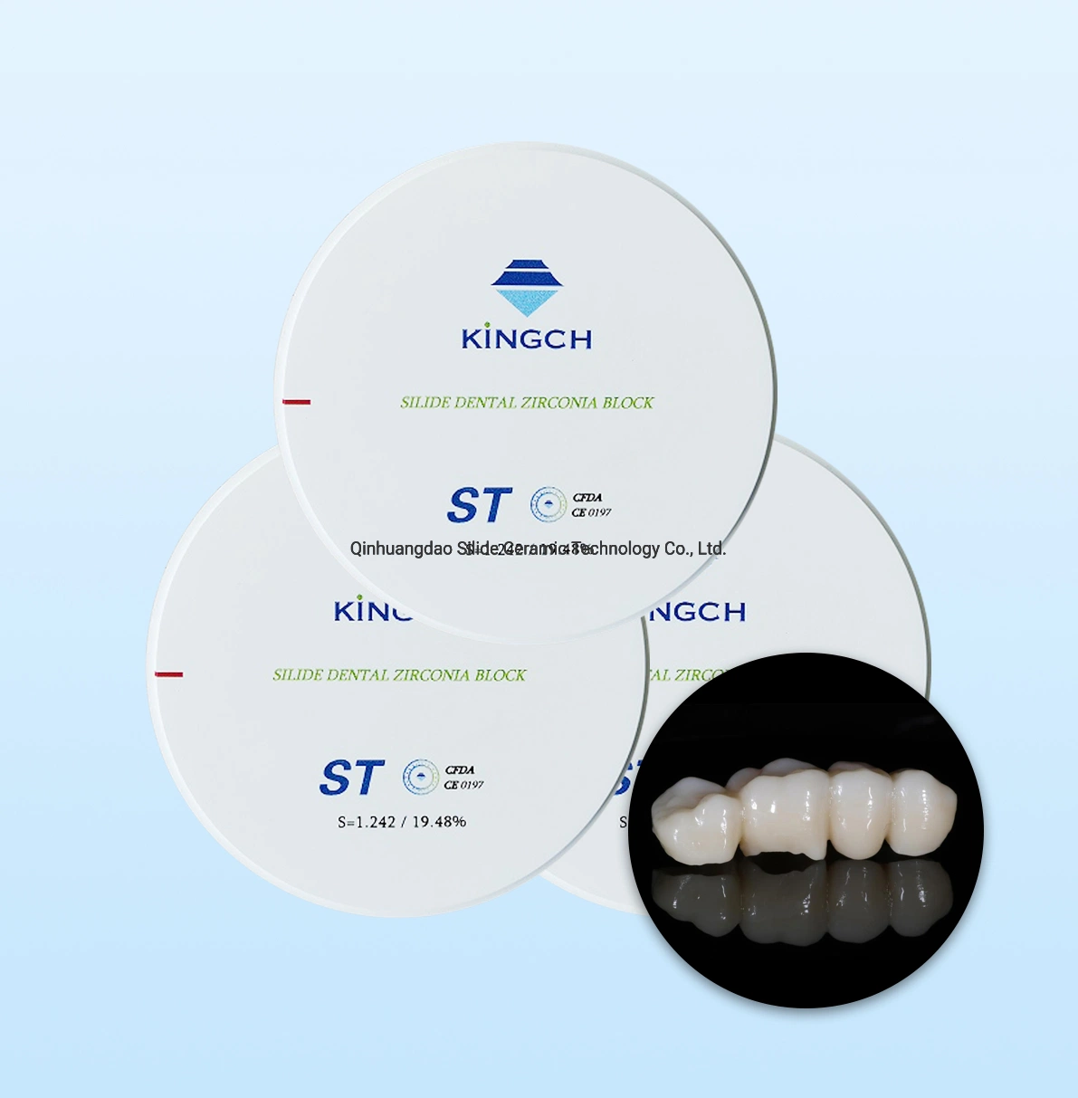 Zirkonzahn Dental Zirconia St Zirconia Fresado en blanco con Super translúcido