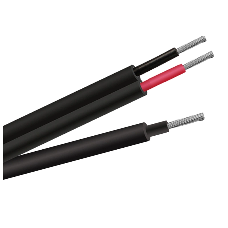 TUV 1500V DC Solar Cables H1Z2Z2-K de 1X6 1X4 de cobre estañado aislados Xlpo Cable de paneles solares fotovoltaicos