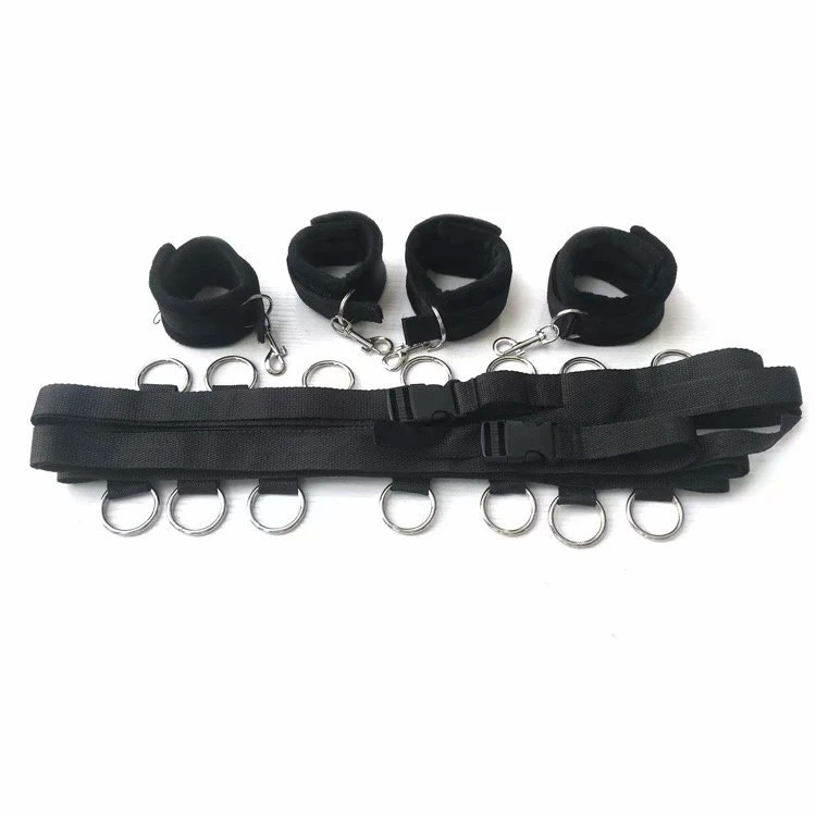 MOG profesional Fabricante esclavo BDSM restricción de bondage cinturón de sujeción Pack de cuerpo de manguitos de mano Bondage