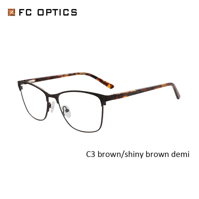 Full Frame Metal Designers Eyeglasses Frames for Woman and Men