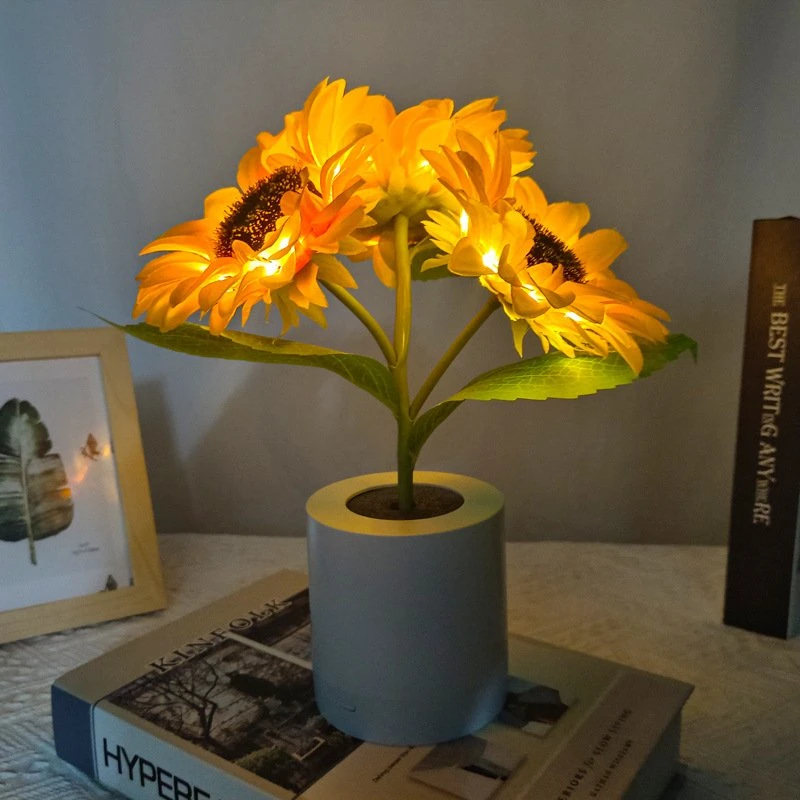 Artificial Flower Table Lamp Atmosphere Night Light