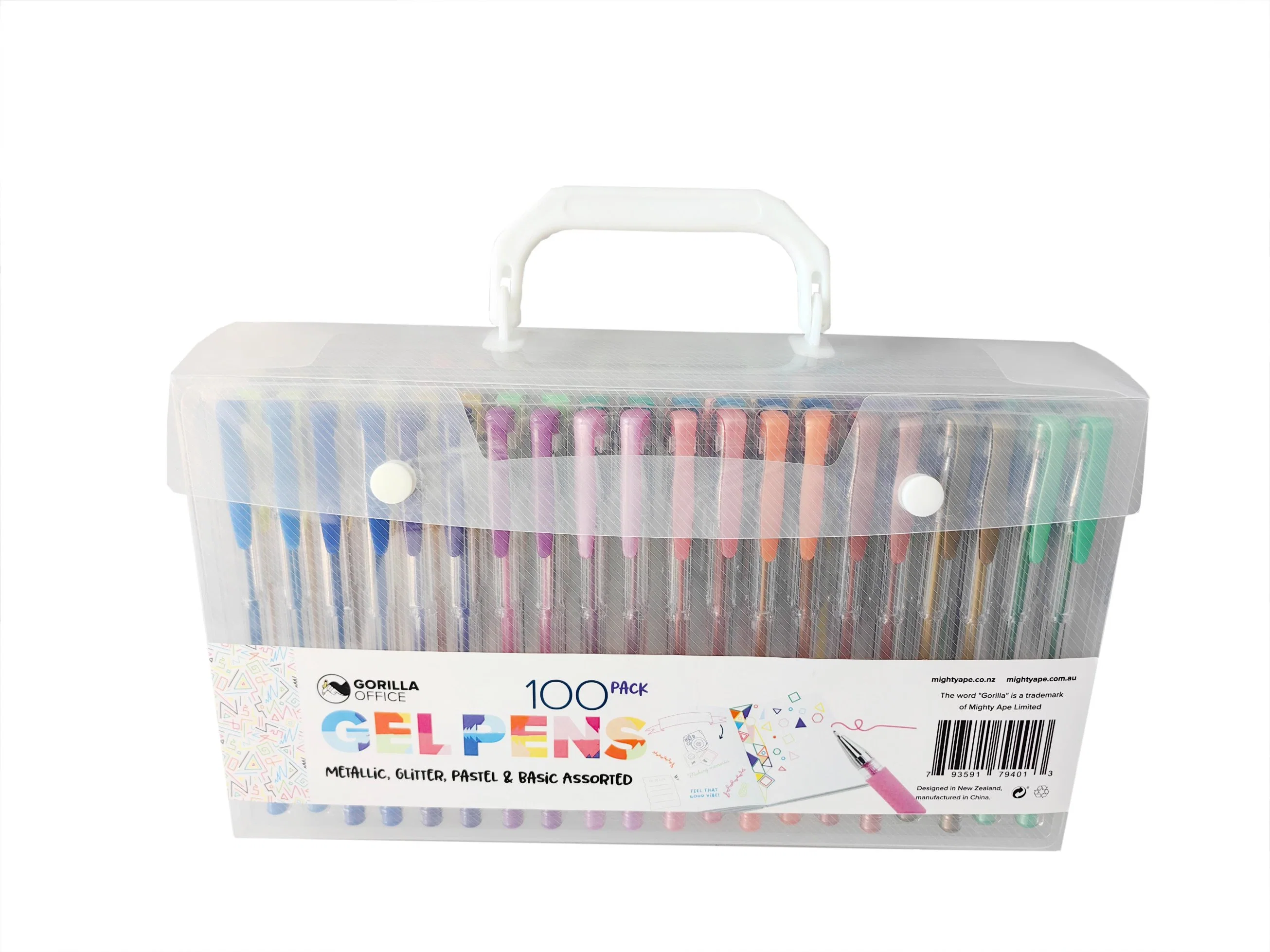 Meilleur stylo gel de qualité, ensemble de 100PCS, couleur pastel, pour l'école et le bureau.