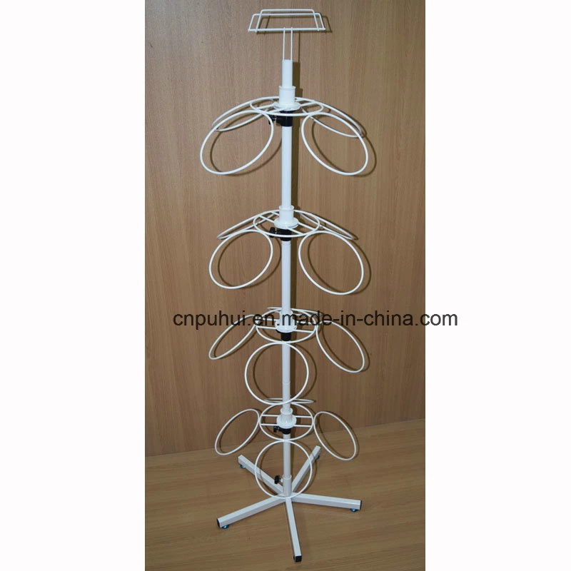 2 Wire Round Frame Ring Holder Garden Shop Folding Metal Flower Cart (pH12-2016)