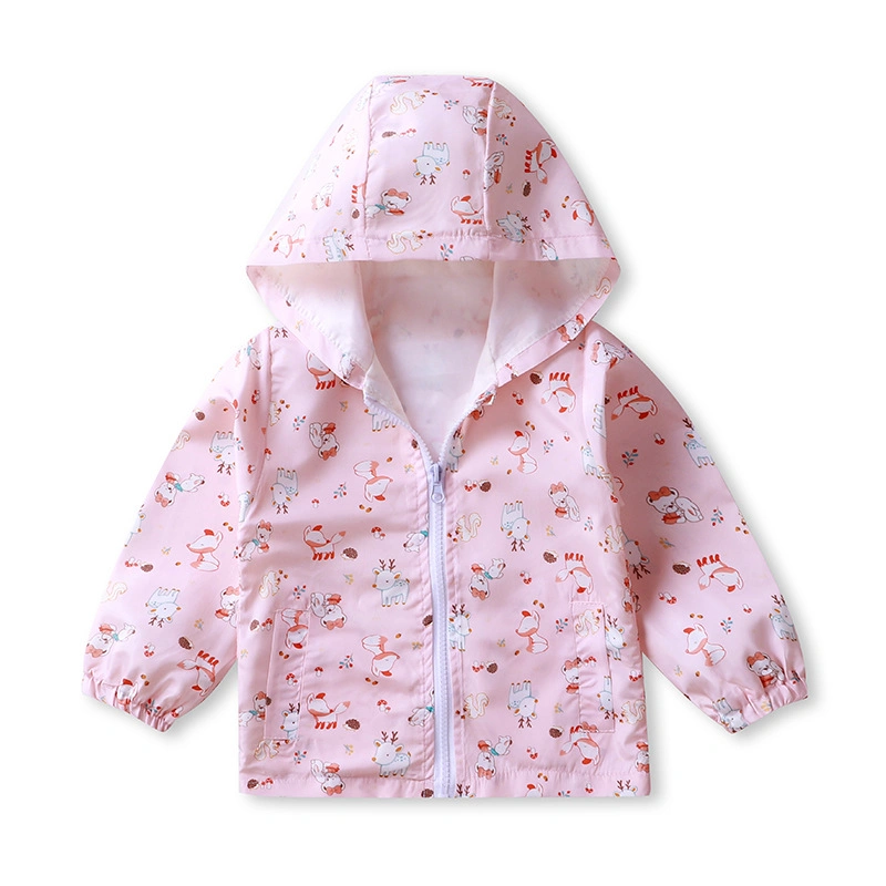 Enfants Enfants imprimé respirante léger Summer Rain veste imperméable