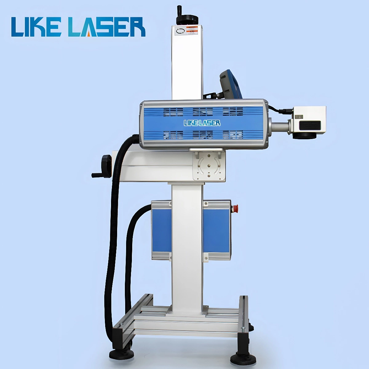 Marcação a laser de CO2 impressora para impressora de código de data da linha de produção de água de plástico PET Impressão do logótipo do vaso