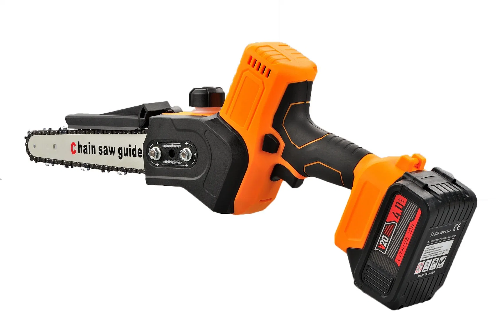 Mini Chainsaw, 8 Inch Battery Saw with Oiled for Garden Cutting