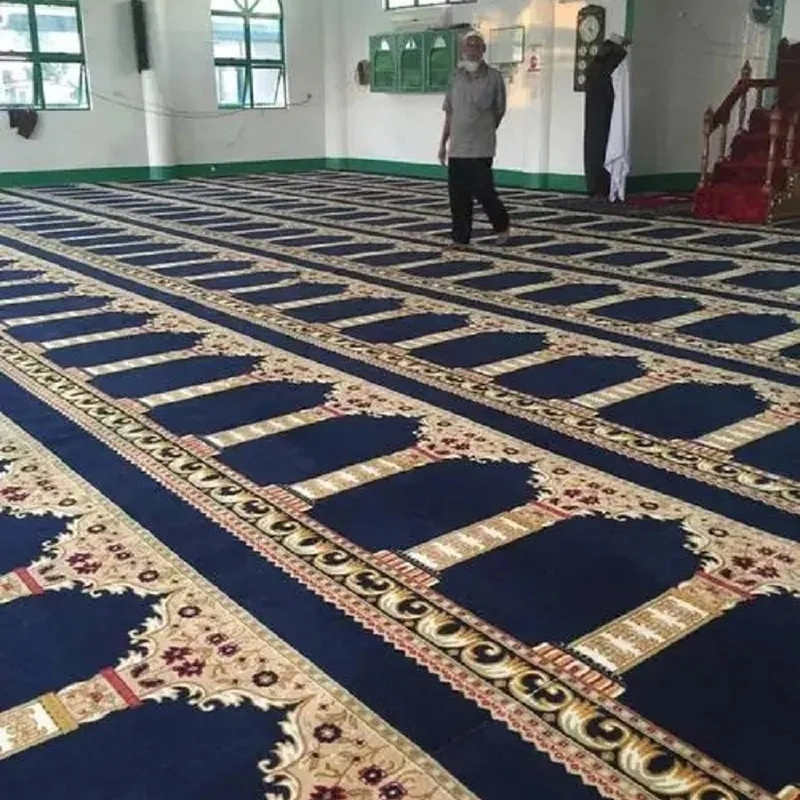 Axminster Mosque Carpet Prayer Rug and Mat Wall to Wall for Muslim Islamic and Christian