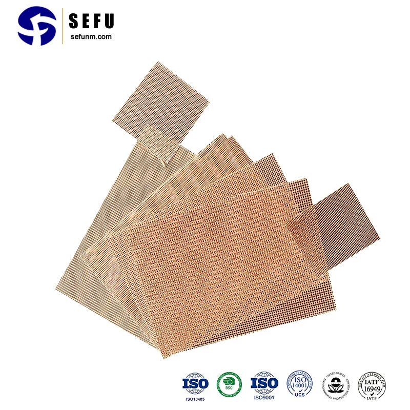 Sefu China Casting Filters Manufacturer Foundry Fiberglass Filter Mesh Gas-Liquid Filter Applied to Remove Non-Metallic Inclusions in The Metal Melt