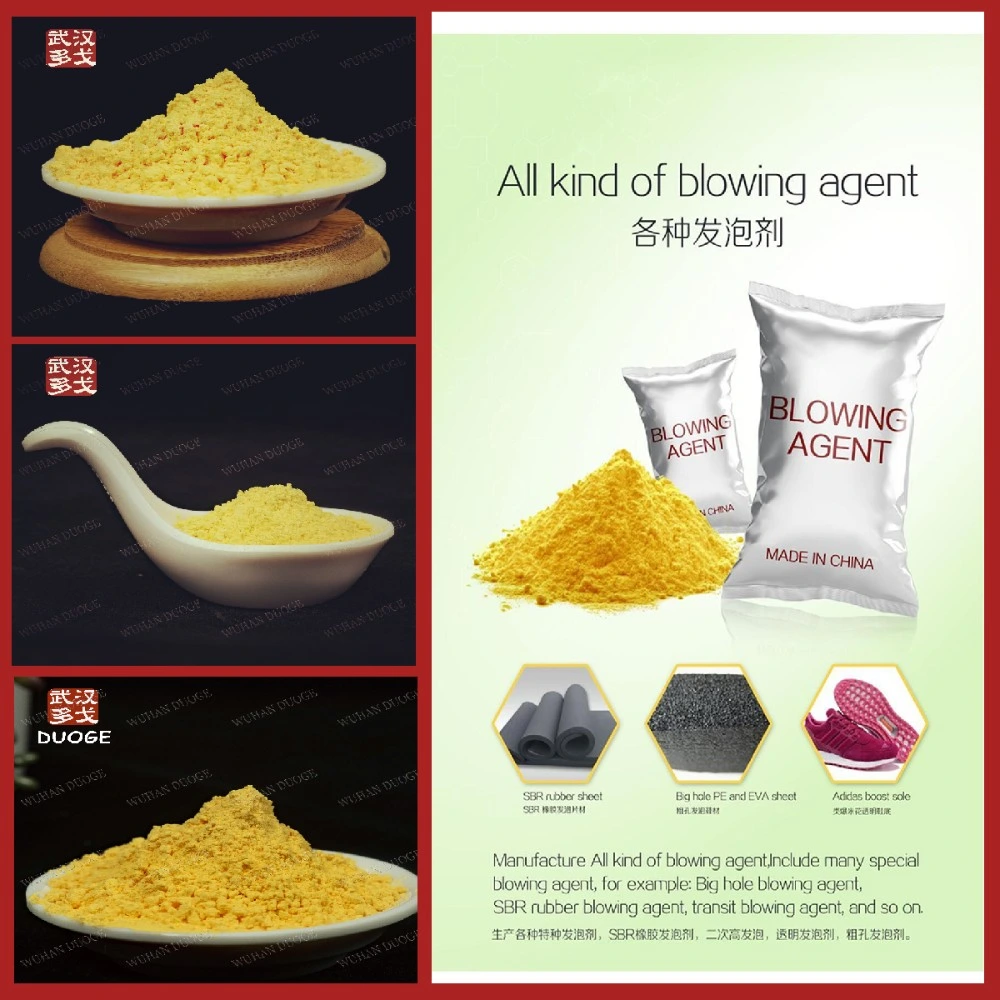 Processing Aid AC Foaming Agent Azodicarbonamide for PVC Footwear and S/a Leather