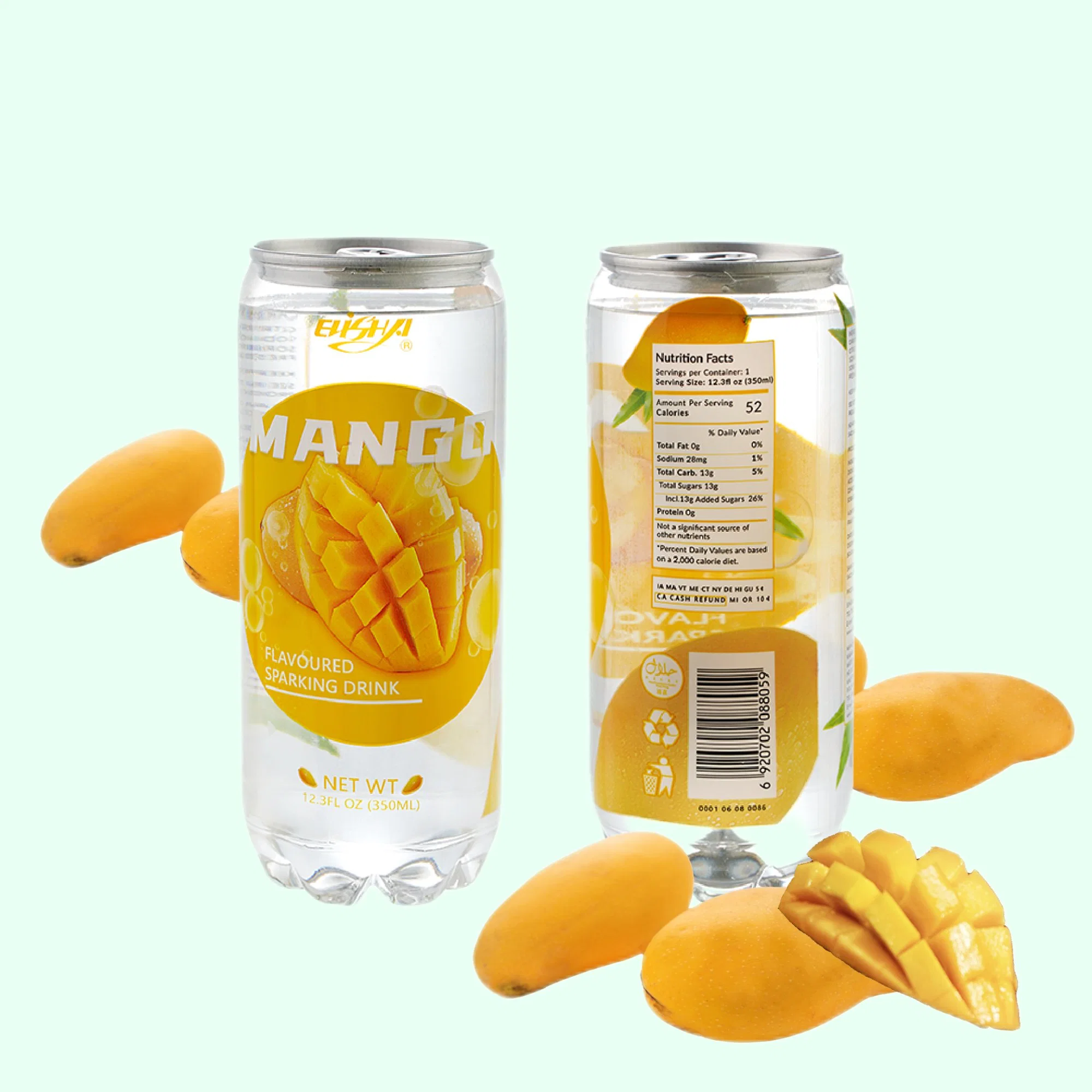 24cans/Karton Softdrink glitzerndes Wasser mit Mango-Geschmack