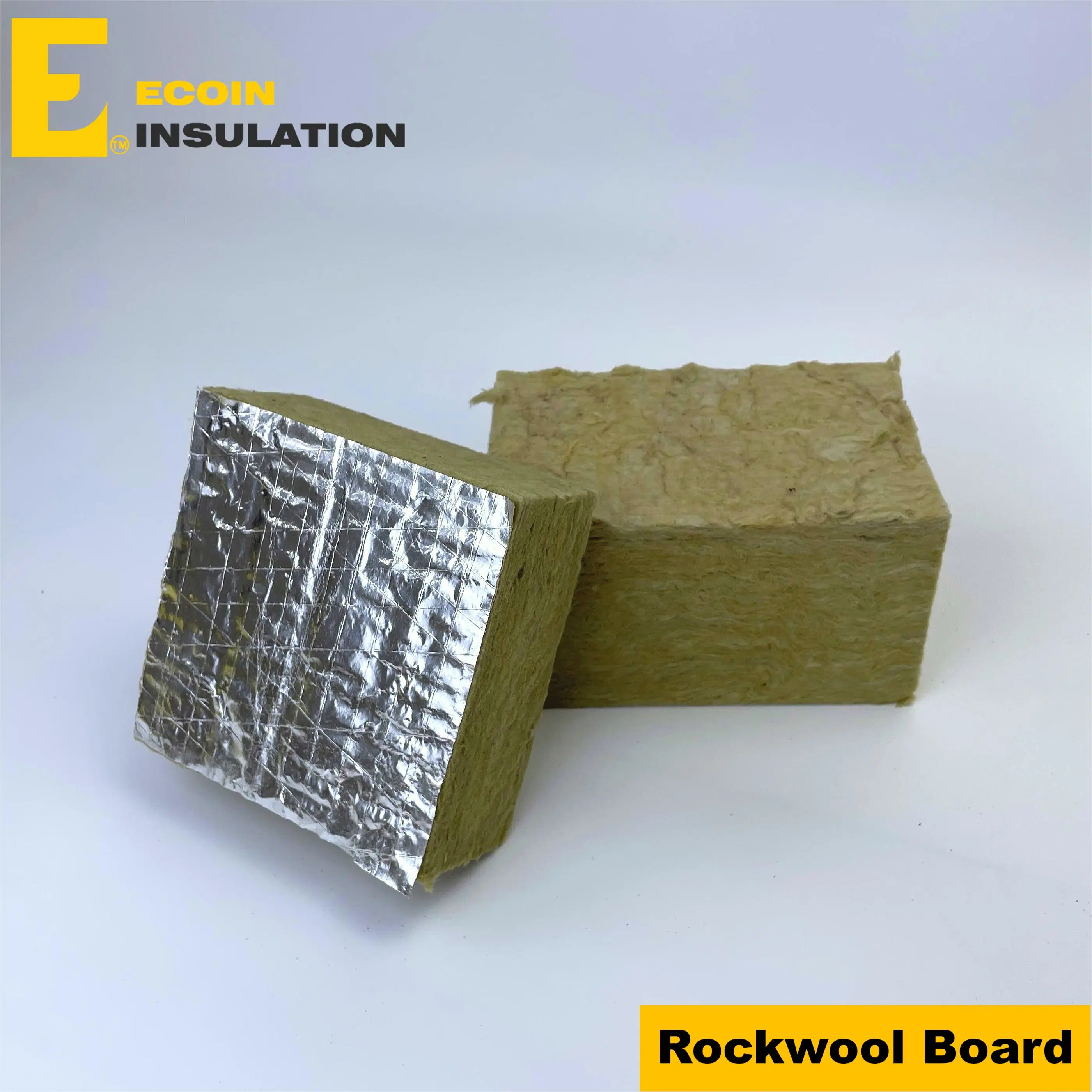 60kg M3 Density Curtain Wall Roof Thermal Insulation Mineral Stone Wool Sheet Board Slab Panel Isolamento