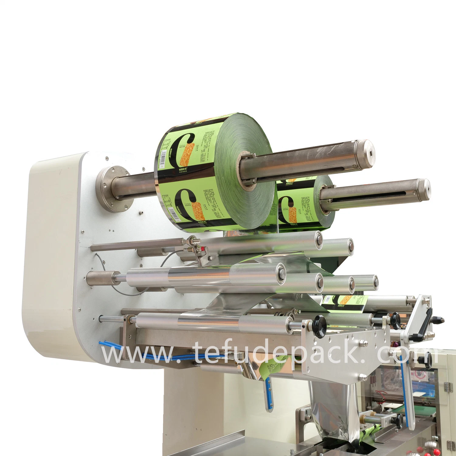 Pillow Pack Horizontal Flow Wrapper Packing Machine Face Mask/Biscuit/Wafer/Cookie/Bread/Cake Full Servo Automatic Flow Wrap N95 Face Mask Packing Machinery